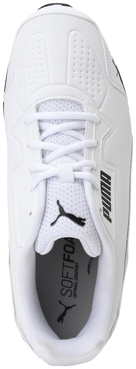 

PUMA Men Textile Fabric Textured Running Shoes White