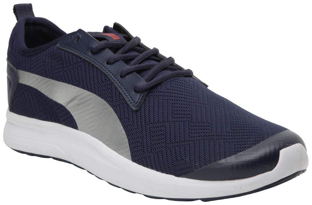 

PUMA Men Textile Fabric Textured Running Shoes Blue
