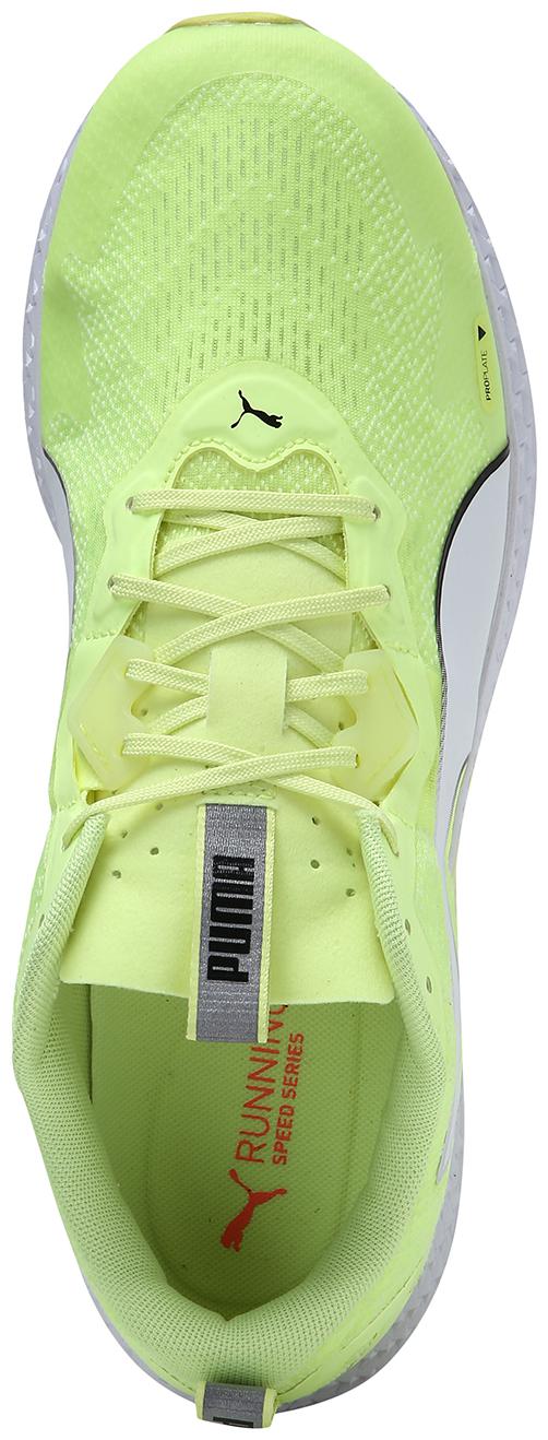 

PUMA Men Textile Fabric Textured Running Shoes Yellow