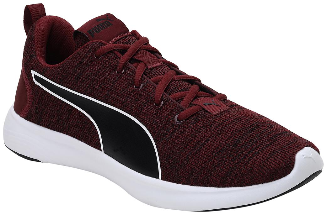 

PUMA Men Textile Fabric Textured Running Shoes Red