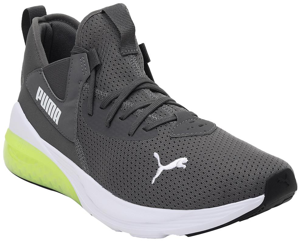 

PUMA Men Textile Fabric Textured Running Shoes Grey