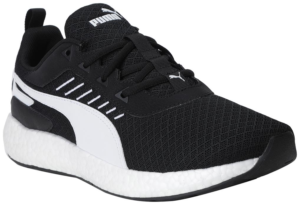 

PUMA Men Textile Fabric Textured Running Shoes Black