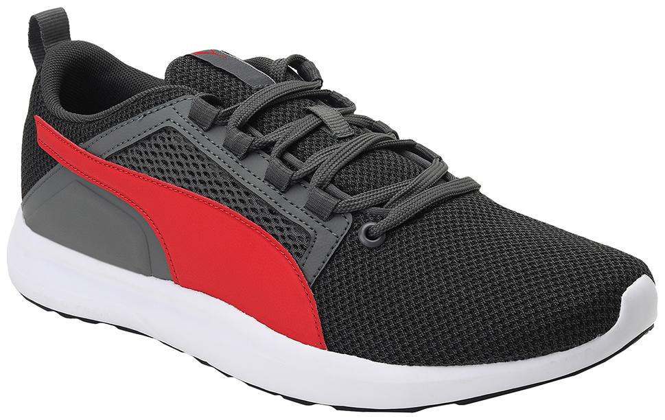 

PUMA Men Textile Fabric Textured Running Shoes Grey