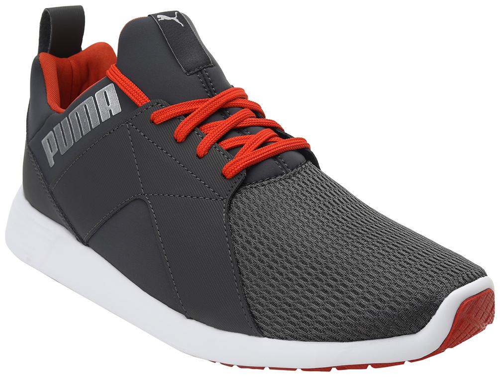 

PUMA Men Textile Fabric Textured Running Shoes Grey