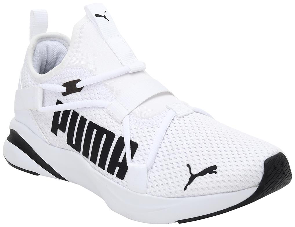 

PUMA Men Textile Fabric Textured Running Shoes White