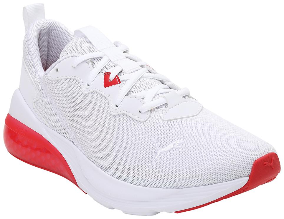 

PUMA Men Textile Fabric Textured Running Shoes White