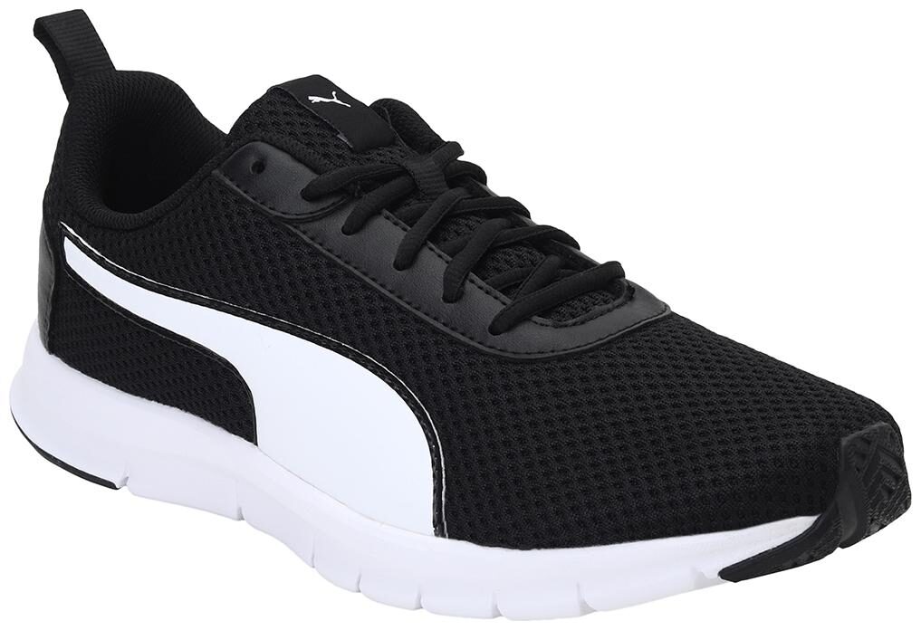 

PUMA Men Textile Fabric Textured Running Shoes Black