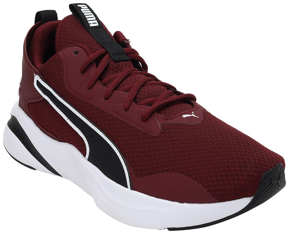 

PUMA Men Textile Fabric Textured Running Shoes Red