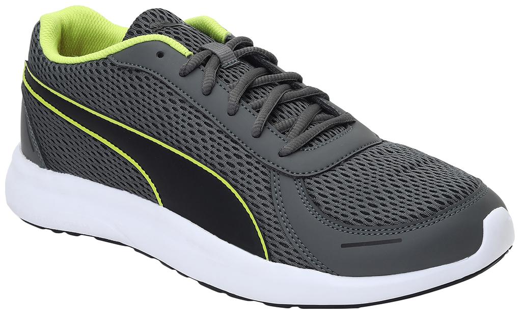 

PUMA Men Textile Fabric Textured Running Shoes Grey