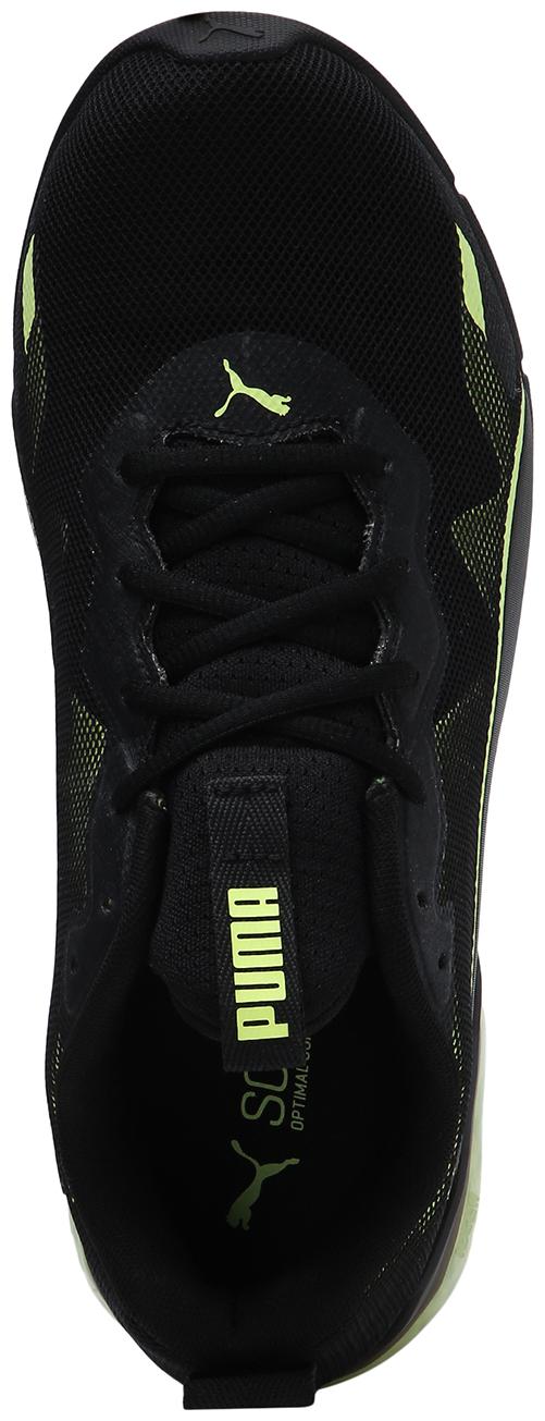 

PUMA Men Textile Fabric Textured Running Shoes Black