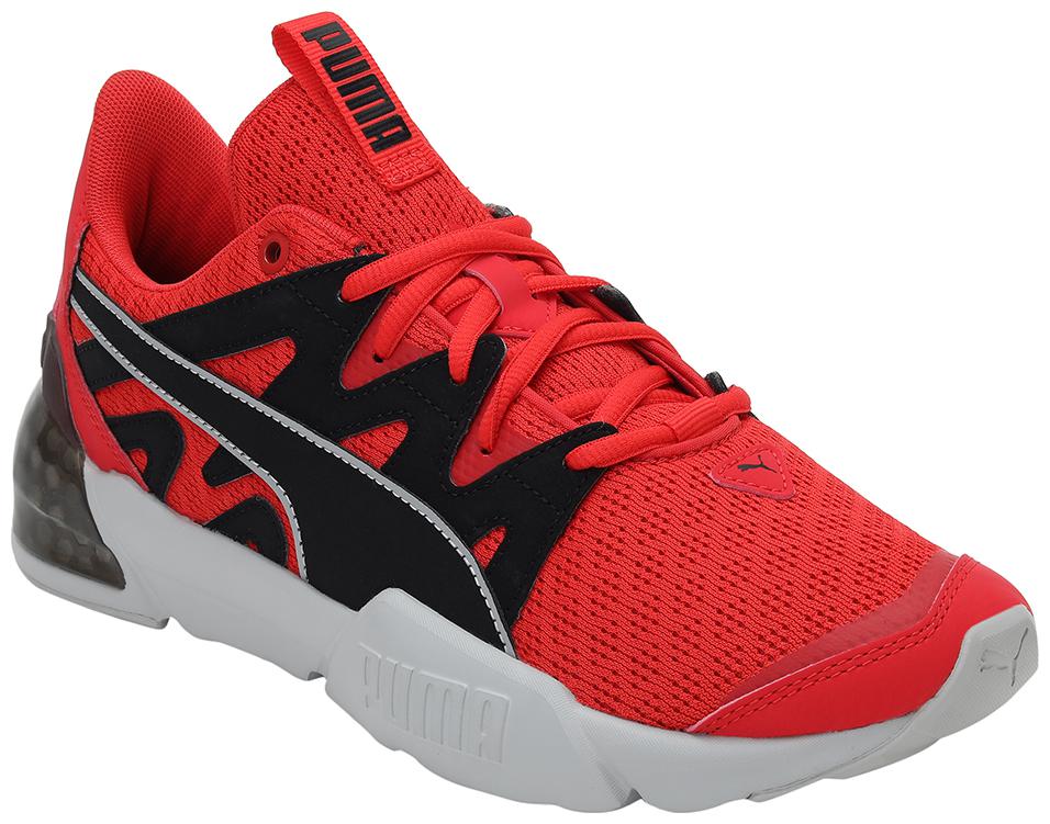 

PUMA Men Textile Fabric Textured Running Shoes Red