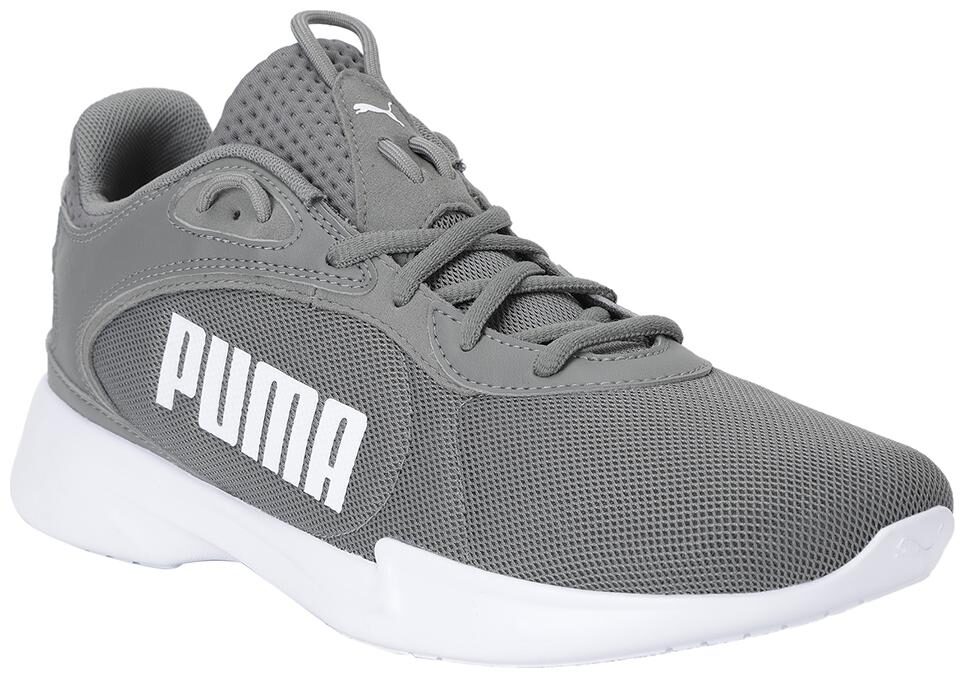 

PUMA Men Textile Fabric Textured Running Shoes Grey