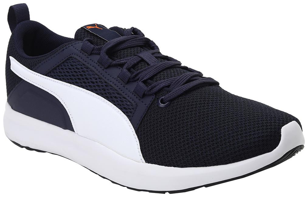 

PUMA Men Textile Fabric Textured Running Shoes Blue