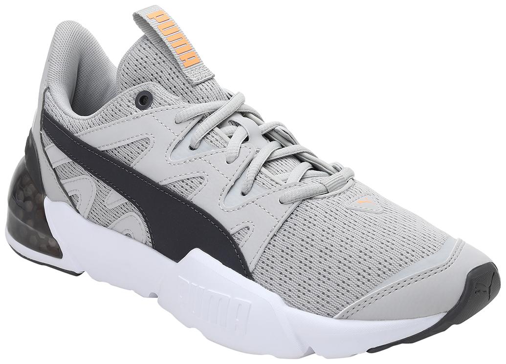 

PUMA Men Textile Fabric Textured Running Shoes Grey