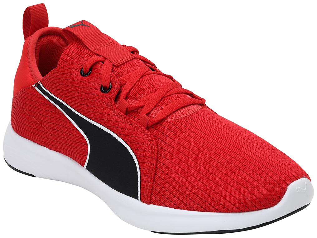 

PUMA Men Textile Fabric Textured Running Shoes Red