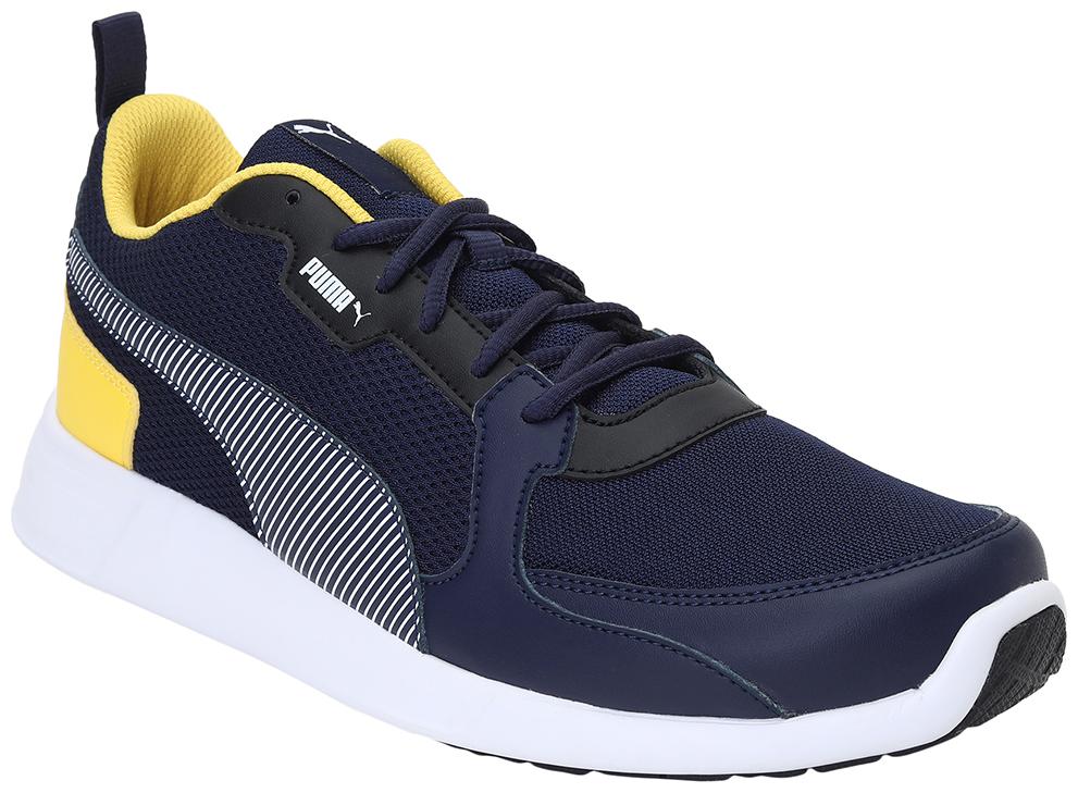 

PUMA Men Textile Fabric Textured Running Shoes Blue