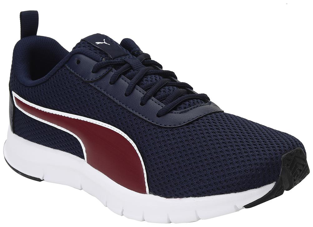 

PUMA Men Textile Fabric Textured Running Shoes Blue