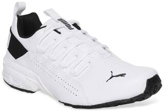 Puma Hexa Dot IDP Running Shoes For Men (White )