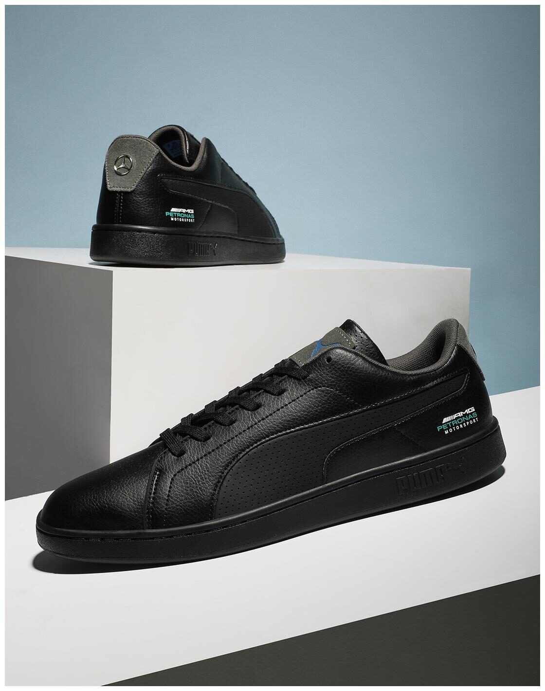 

Puma MAPM Smash V2 Unisex Black Classic Sneakers - 306451