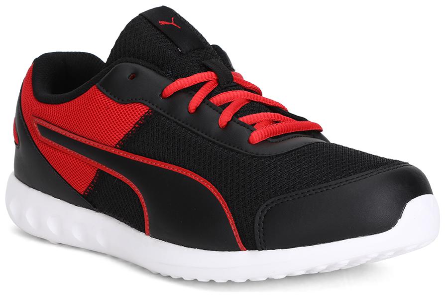 

PUMA Momentum IDP Black-High Risk Red-Pu Sports Shoes For Men