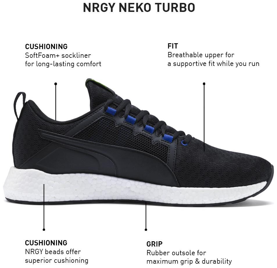 

Puma Men NRGY Neko Turbo Running Shoes ( Black )