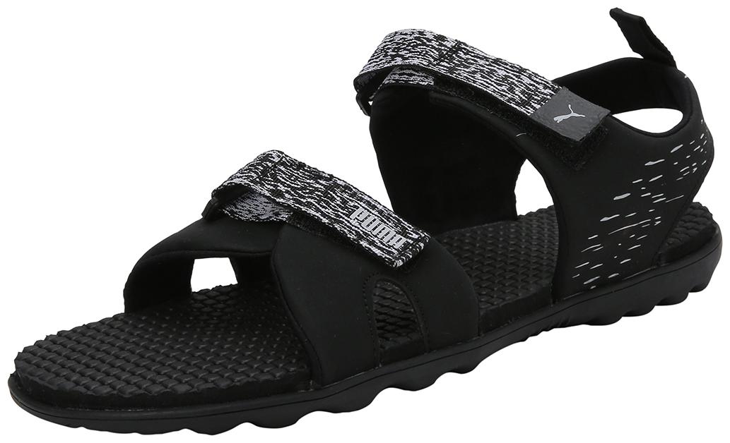 

Puma Men s Plaid IDP Black-Quarry Black Floaters