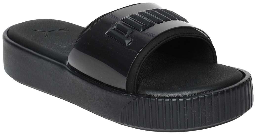 

Puma Women s Platform Slide Fashion Wns Black Sliders