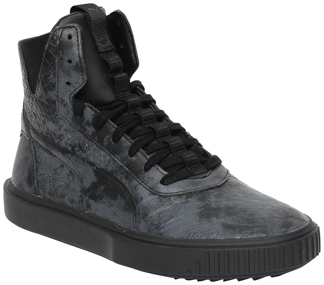 

Puma Breaker Mid Reptile Men Black Classic Sneakers - 369564