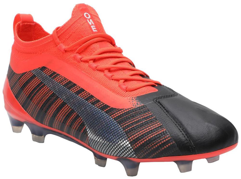 

PUMA PUMA ONE 5 1 FG AG Puma Black-Nrgy Red-P Men Football Shoes