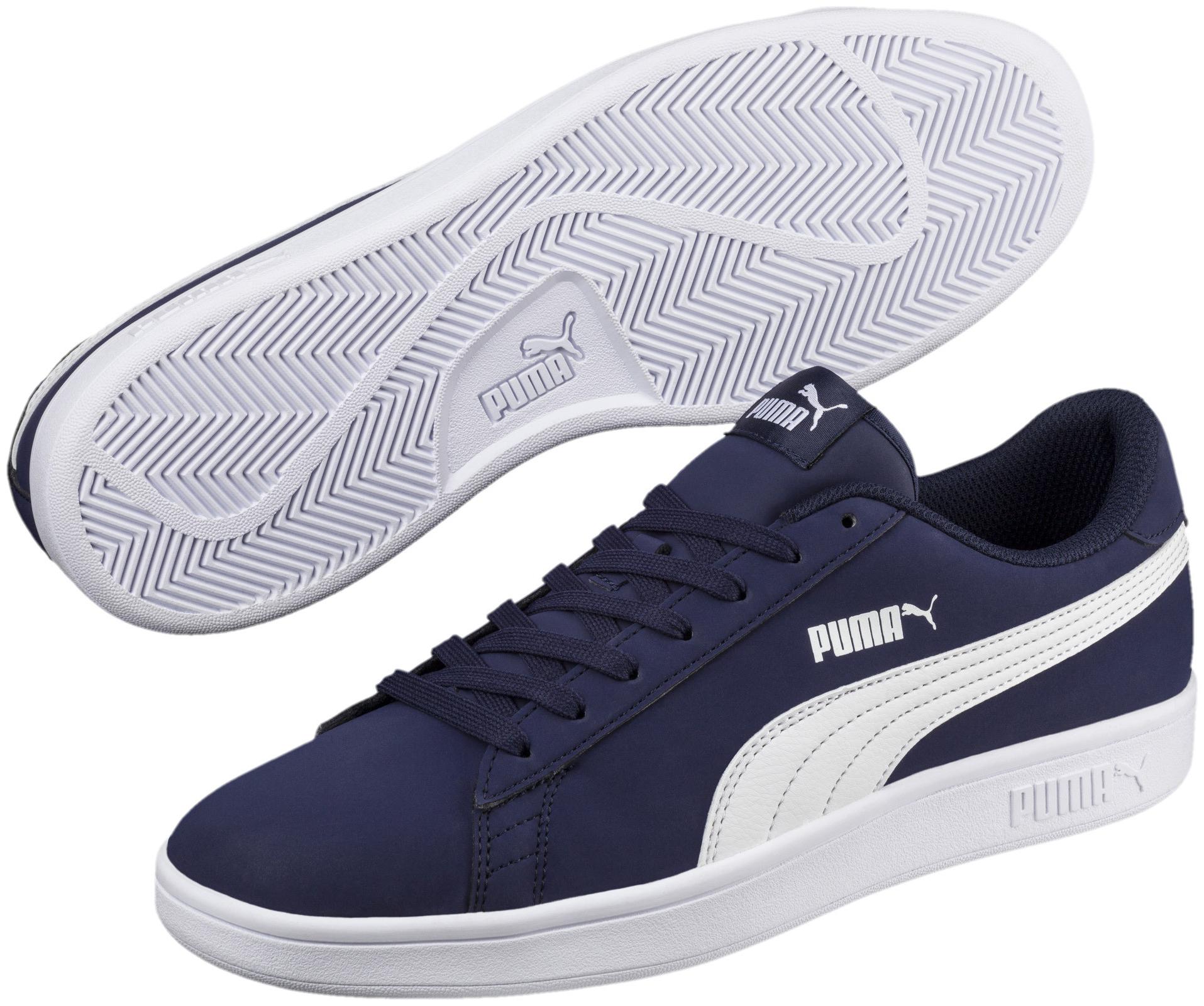 

Puma Smash v2 Buck Unisex Blue Classic Sneakers - 365160