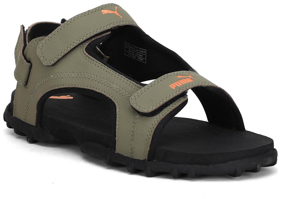 

Puma Men s Range IDP Burnt Olive-Vibrant Orange-Pum Green Floaters