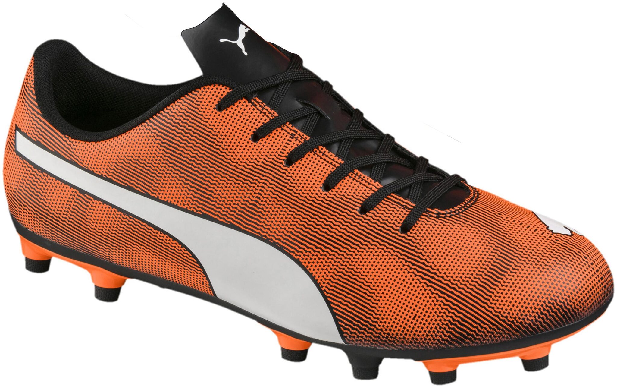 

Puma Rapido FG Black-Shocking Orange Football Shoes- 11 UK (46 EU) (12 US)