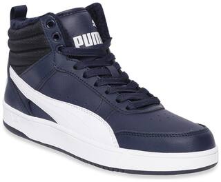 Puma Rebound Street v2 FUR Classic Sneakers Shoes For Men (Blue)