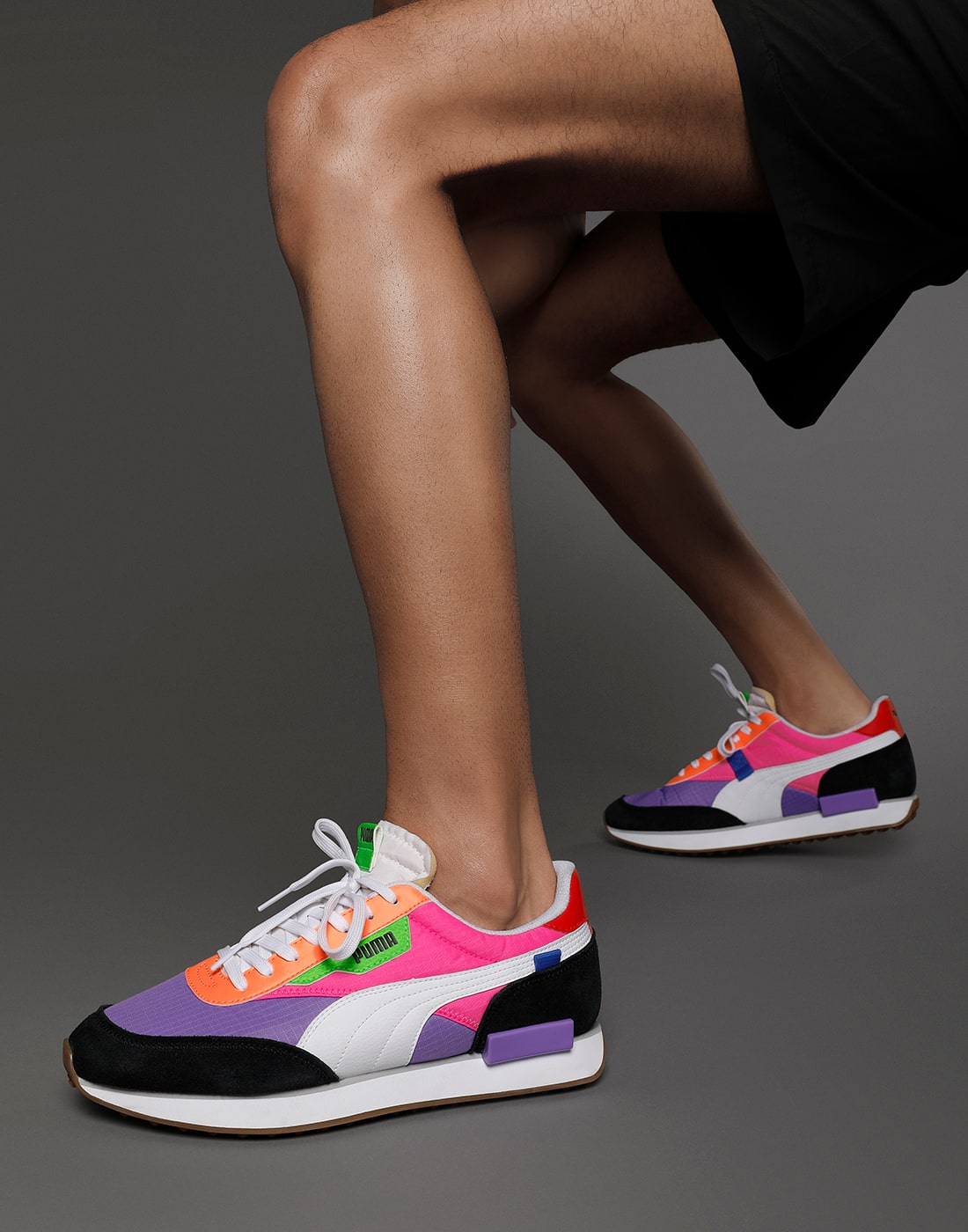 

Puma Rider Play On Shoes Unisex Purple Classic Sneakers - 371149