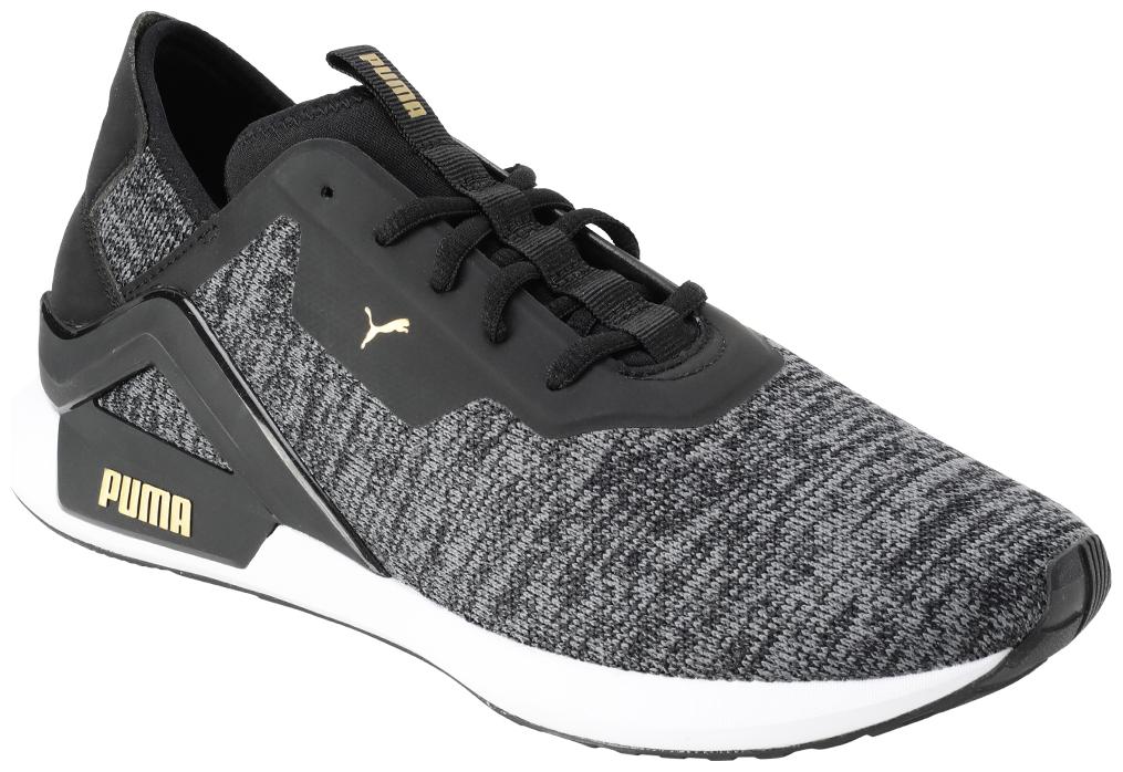 

Puma Men Rogue X Knit Black-CASTLEROCK-Puma Training Gym Shoes ( Black )