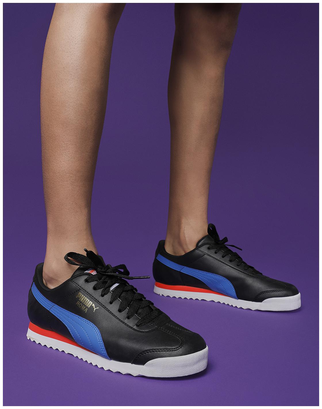 

Puma Roma Basic Unisex Black Sneakers
