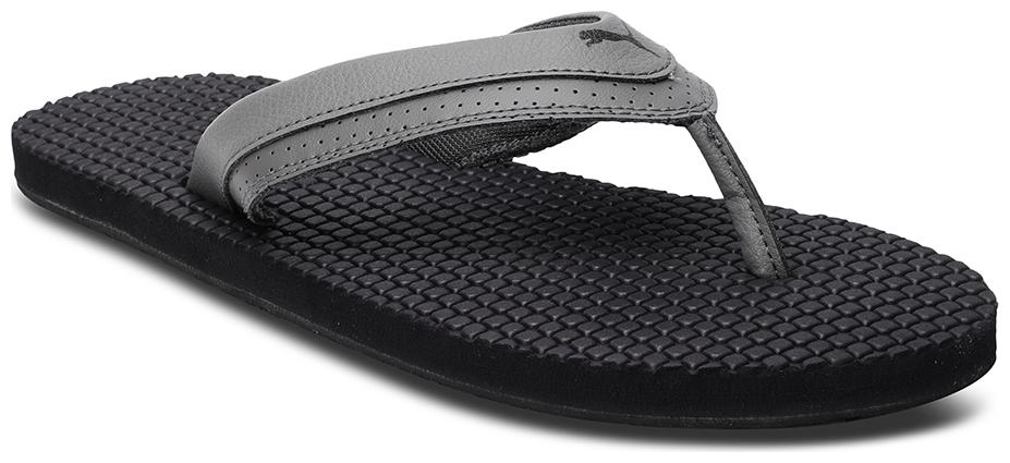 

Puma Men s Shiatsu IDP Charcoal Gray-Black Grey Flipflops