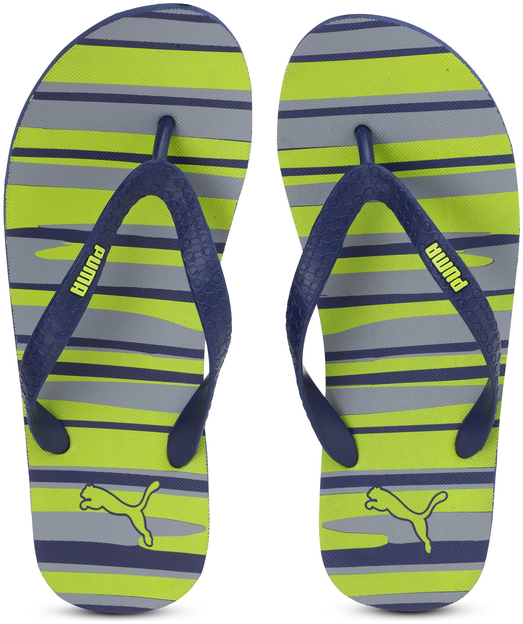 

Puma Men s Conik GU IDP Blue Yellow Flipflops