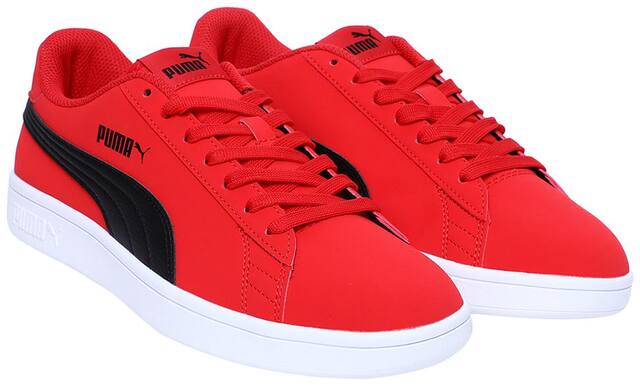 Puma Smash v2 Buck Classic Sneakers Shoes For Men (Red)