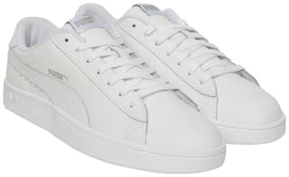 Puma Court Breaker Derby L Classic Sneakers Shoes For Men (White)