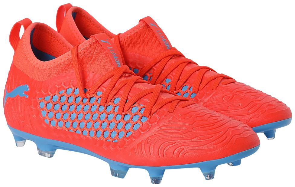 

Puma Men FUTURE 19 3 NETFIT FG AG Football Shoes ( Red )