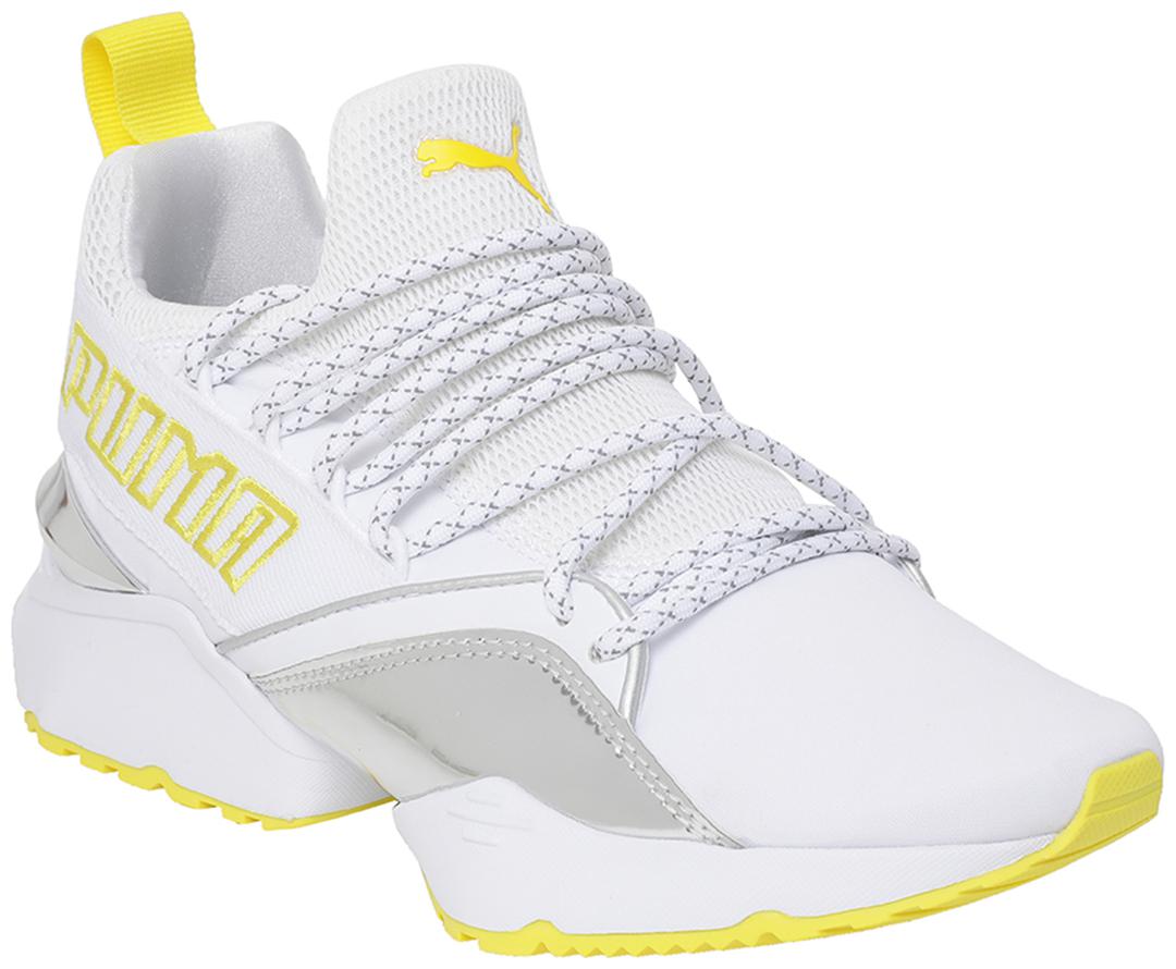 

Puma Women Muse Maia TZ Metallic Wn s Training Gym Shoes ( White )