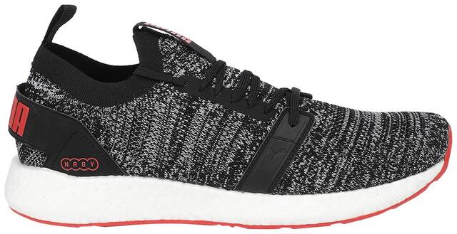 Puma NRGY Neko Engineer Knit Running Shoes For Men (Black )