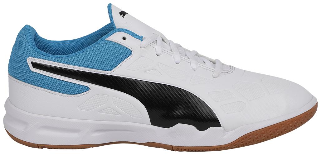 

Puma Men Tenaz Badminton Squash Shoes (White) (Non Marking)