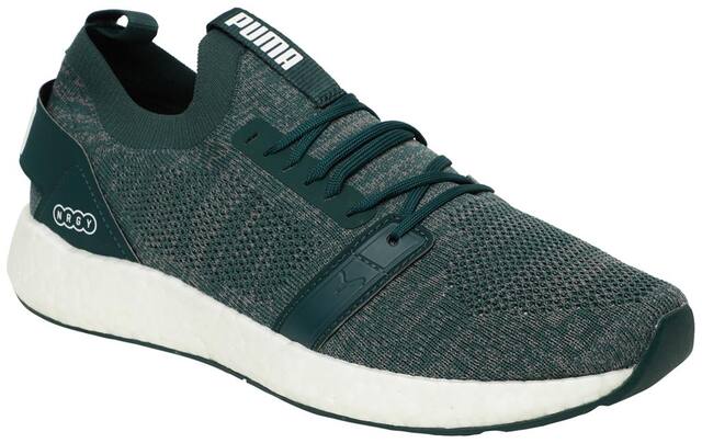 Puma NRGY Neko Engineer Knit Running Shoes For Men (Green )