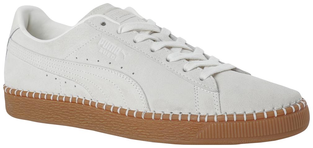 

Puma Suede Classic Blanket Stitch Men White Sneakers