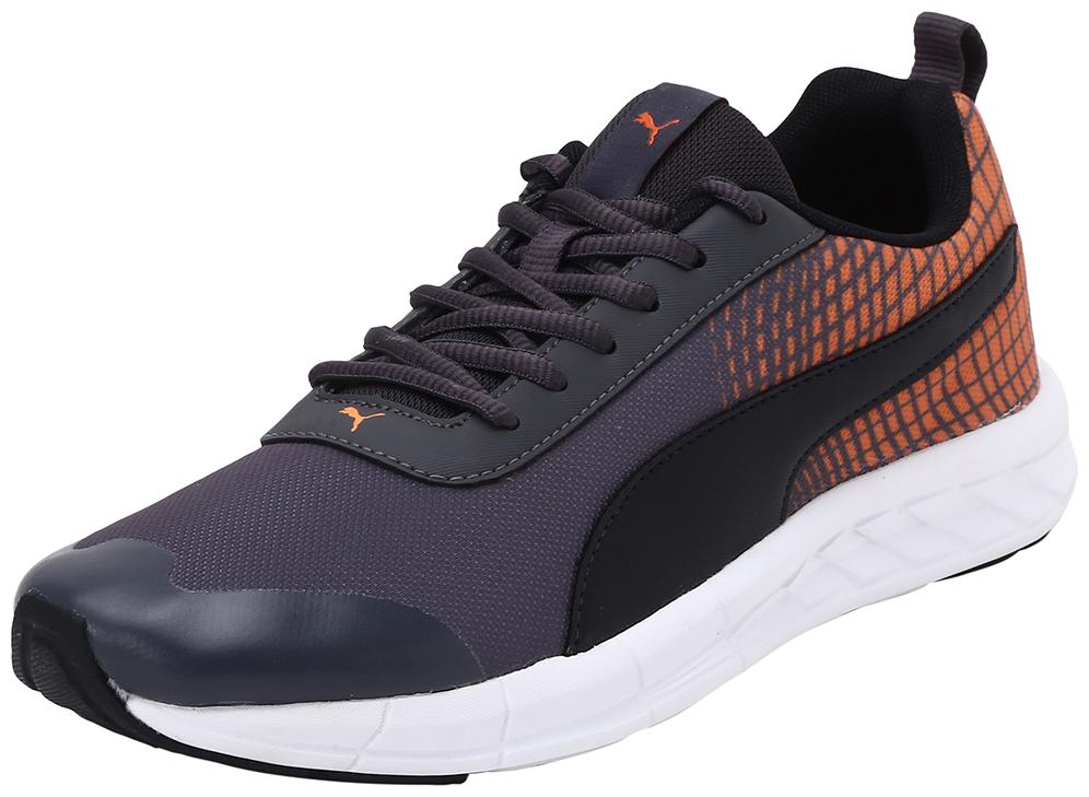 

Puma Men Supernal NU 2 IDP Asphalt-Orange Pop-Pum Running Shoes ( Black )