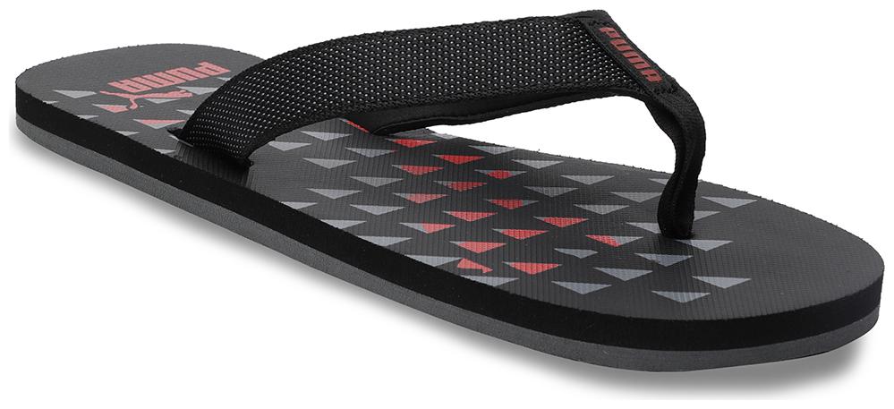 

Puma Men s Tetris IDP Black-High Risk Red-Dark Black Flipflops