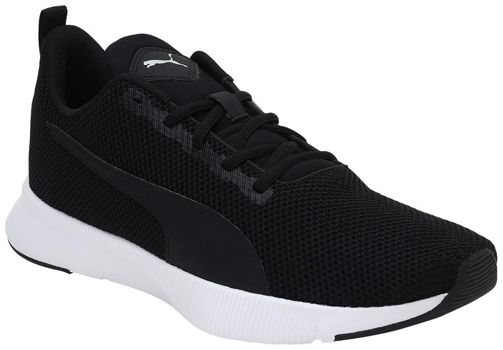 

PUMA Unisex Textile Fabric Textured Running Shoes Black