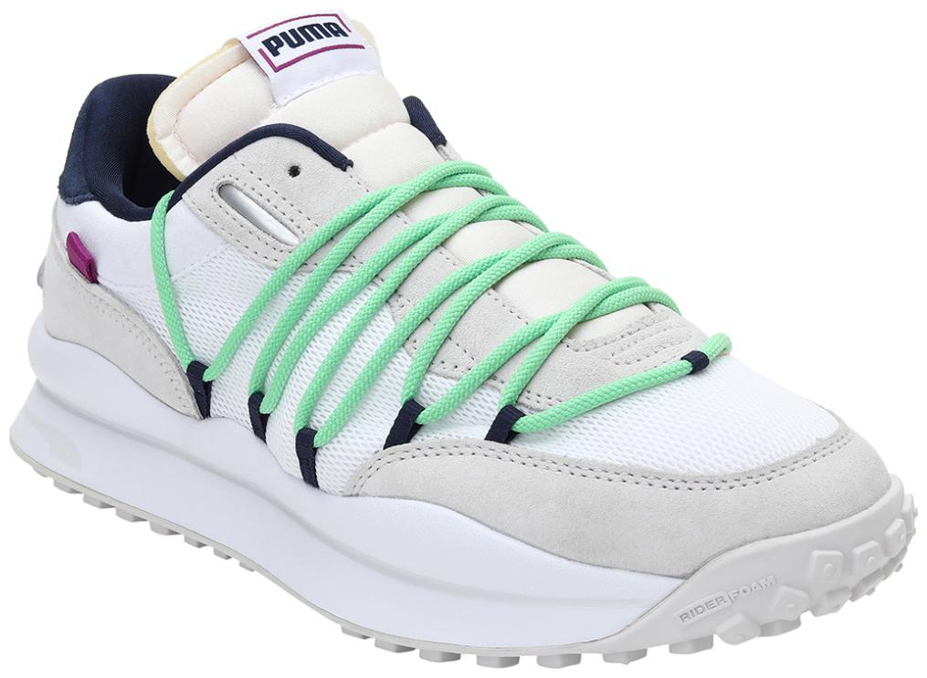 

PUMA Unisex Textile Fabric Textured Running Shoes White
